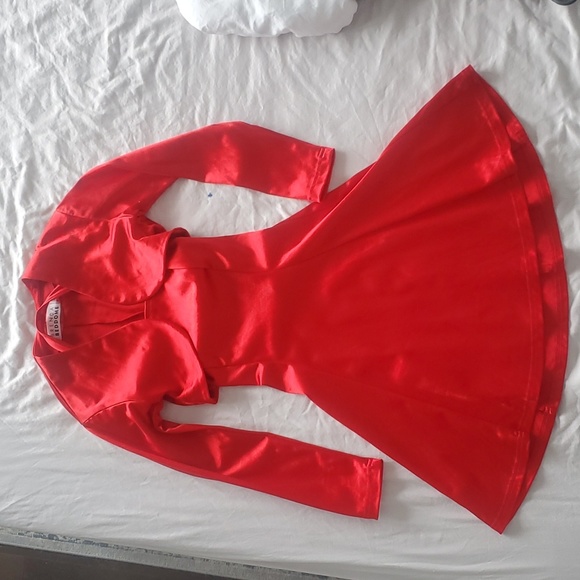 Vintage 90s Red Mini-dress and Jacket - Picture 2 of 6